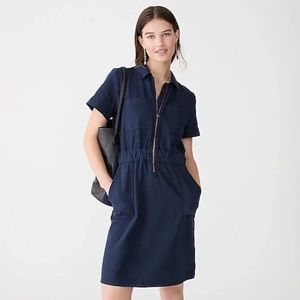 🆕J Crew Zip-front chino dress